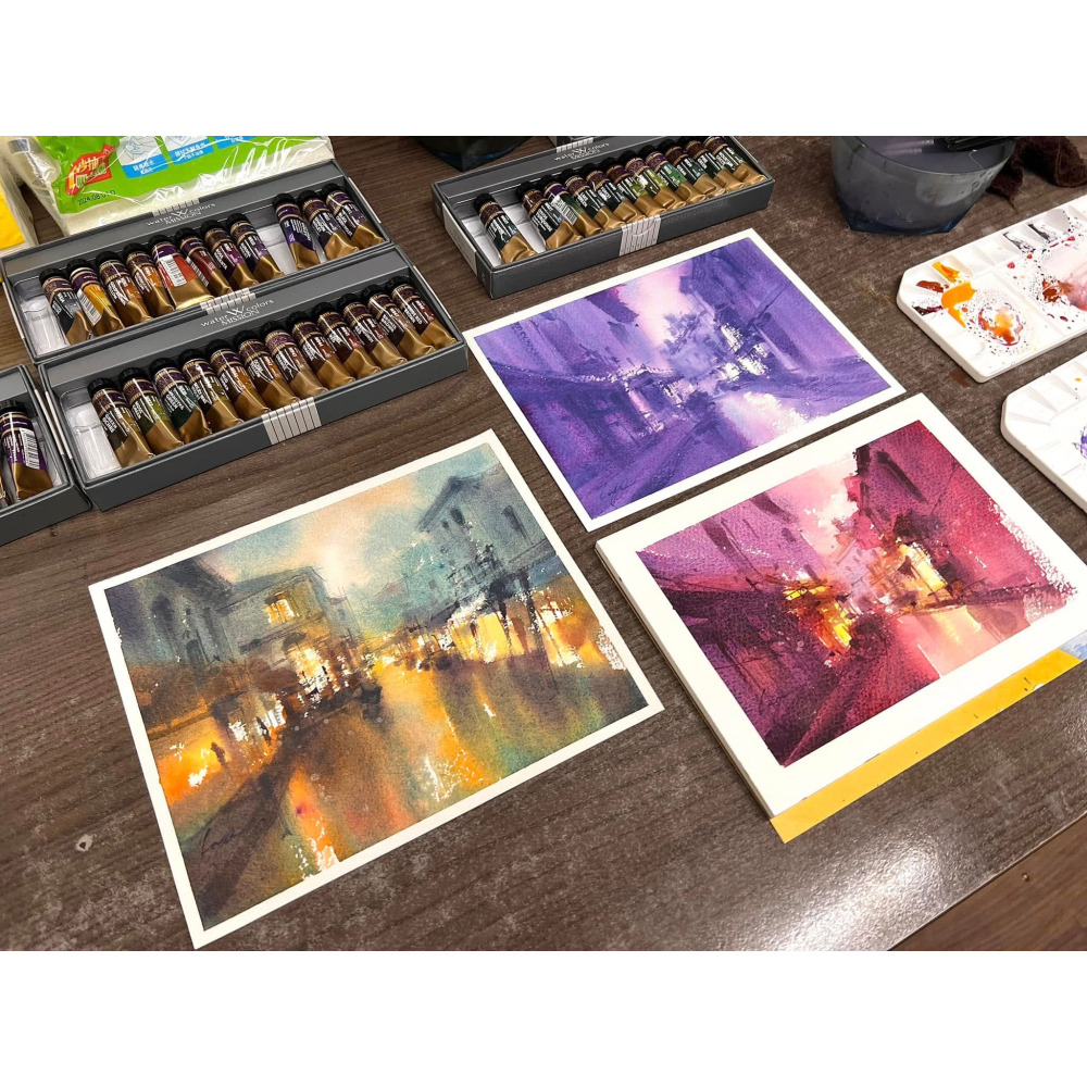 藝城美術~Mission Tourmaline Two Tone Granulation 雙色 沉澱色水彩15ml 單支-細節圖3