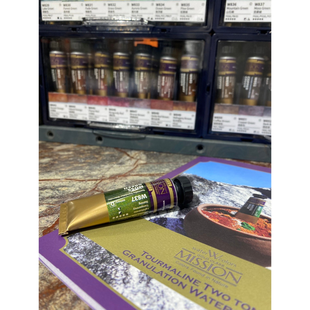 藝城美術~Mission Tourmaline Two Tone Granulation 雙色 沉澱色水彩15ml 單支-細節圖5