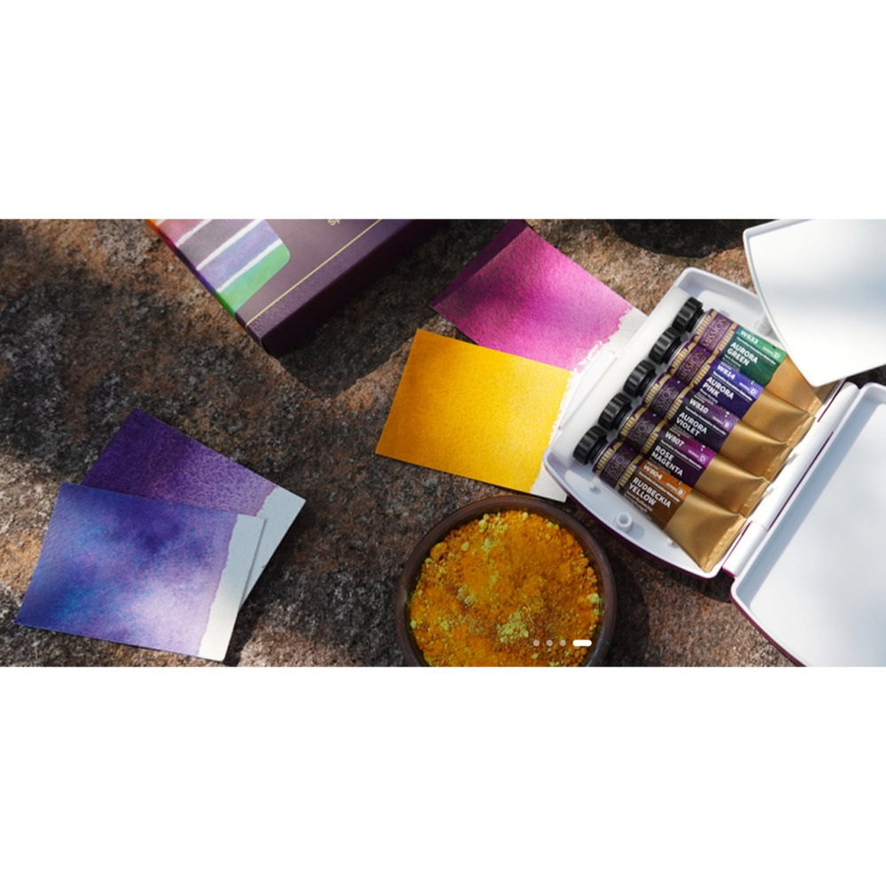 藝城美術~Mission Tourmaline Two Tone Granulation 雙色 沉澱色水彩 盒裝 5款-細節圖4