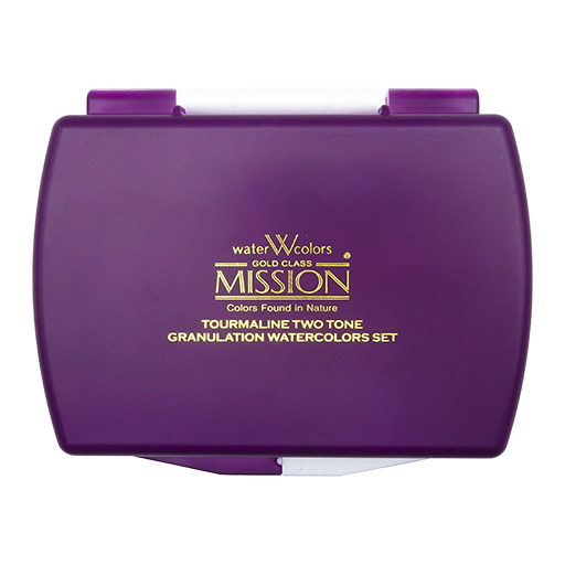 藝城美術~Mission Tourmaline Two Tone Granulation 雙色 沉澱色水彩 盒裝 5款-細節圖6