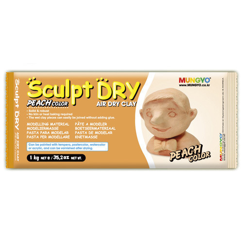 藝城美術~ MUNGYO 免燒陶土 公仔土 韓國製  1000g/ Sculpt dry 4種顏色 超取最多4包-規格圖11