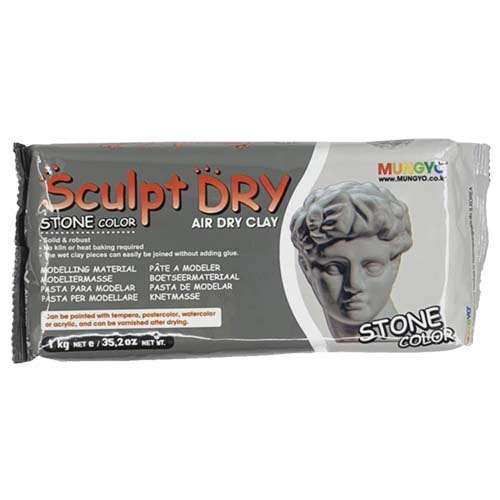 藝城美術~ MUNGYO 免燒陶土 公仔土 韓國製  1000g/ Sculpt dry 4種顏色 超取最多4包-規格圖11