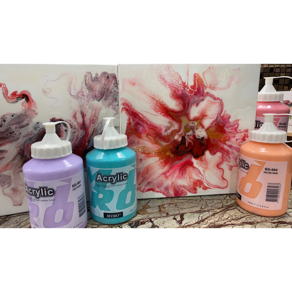 藝城美術~ ㊣ MIRO 米羅 壓克力顏料  丙烯 色彩純淨亮麗 500ml 大容量 📢 超取7罐-細節圖3