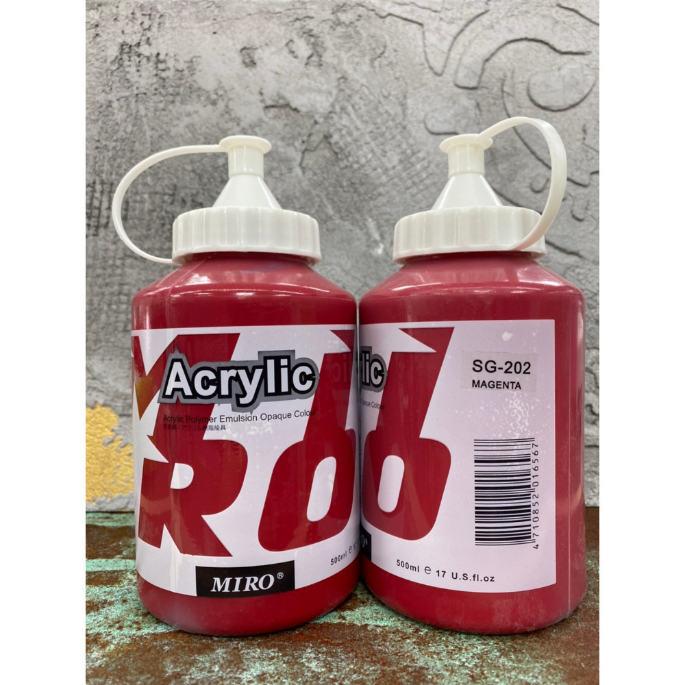 藝城美術~ ㊣ MIRO 米羅 壓克力顏料  丙烯 色彩純淨亮麗 500ml 大容量 📢 超取7罐-規格圖11