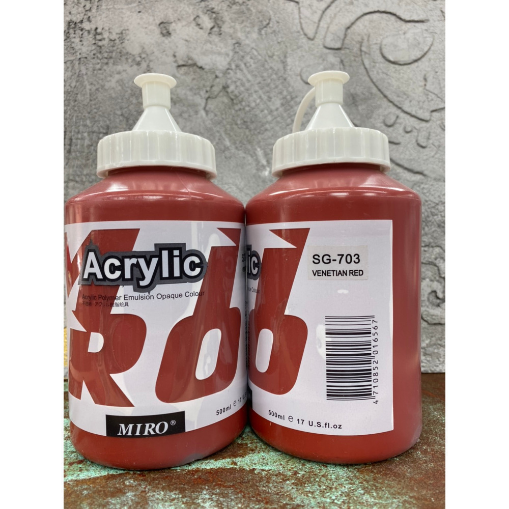 藝城美術~ ㊣ MIRO 米羅 壓克力顏料  丙烯 色彩純淨亮麗 500ml 大容量 📢 超取7罐-規格圖11