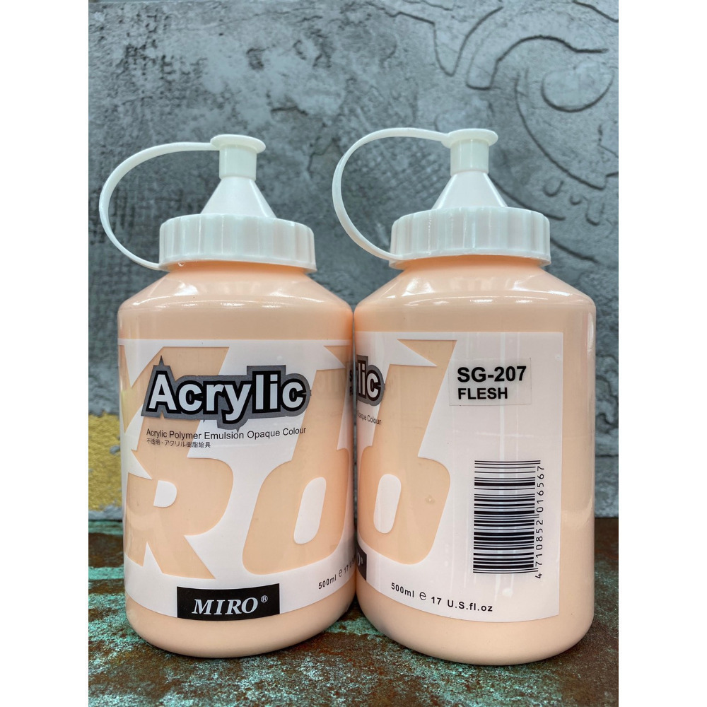 藝城美術~ ㊣ MIRO 米羅 壓克力顏料  丙烯 色彩純淨亮麗 500ml 大容量 📢 超取7罐-規格圖11