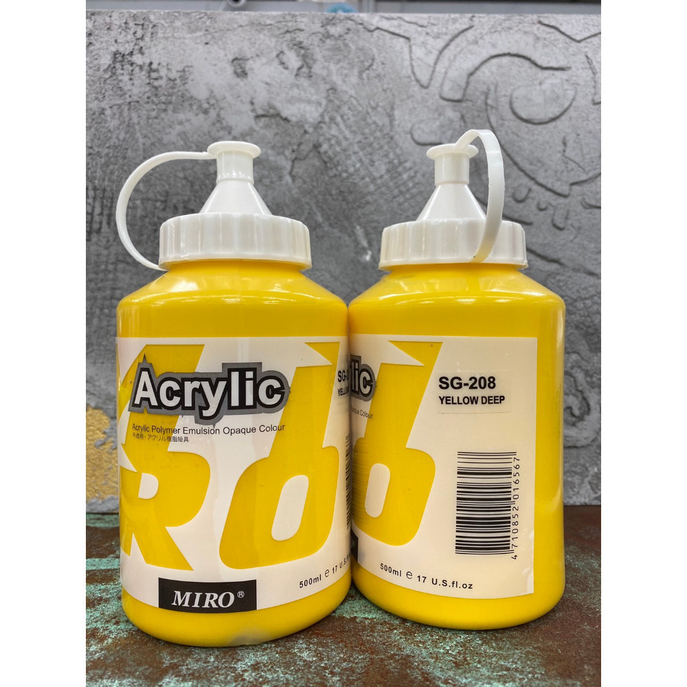 藝城美術~ ㊣ MIRO 米羅 壓克力顏料  丙烯 色彩純淨亮麗 500ml 大容量 📢 超取7罐-規格圖11