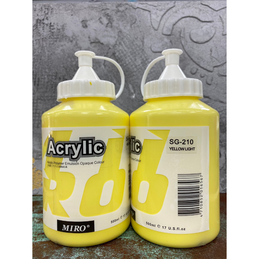 藝城美術~ ㊣ MIRO 米羅 壓克力顏料  丙烯 色彩純淨亮麗 500ml 大容量 📢 超取7罐-規格圖11