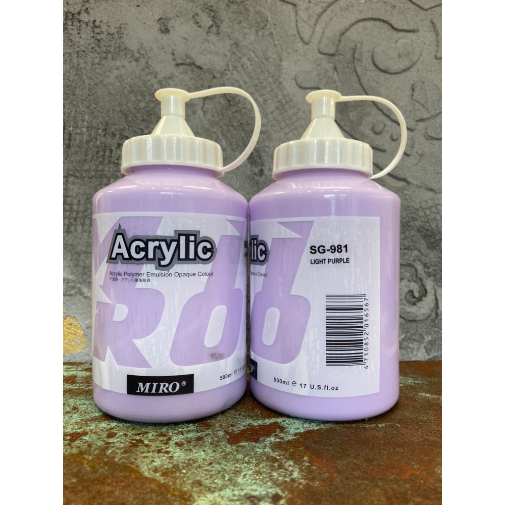 藝城美術~ ㊕MIRO 米羅 壓克力顏料 ACRYLIC 丙烯 色彩純淨亮麗500ml 大容量  特殊色 📢 超取7罐-規格圖4