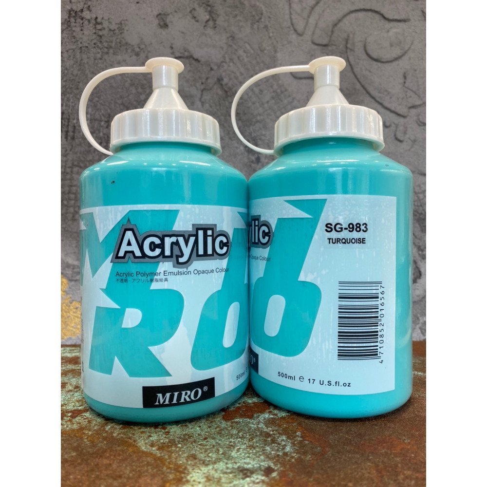 藝城美術~ ㊕MIRO 米羅 壓克力顏料 ACRYLIC 丙烯 色彩純淨亮麗500ml 大容量  特殊色 📢 超取7罐-規格圖4