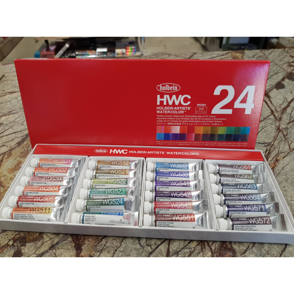 藝城美術~ 日本 好賓水彩沉澱分離色 5ml 6色/24色 套裝組合 單支賣場 熱銷的好賓水彩沉澱分離色-規格圖11