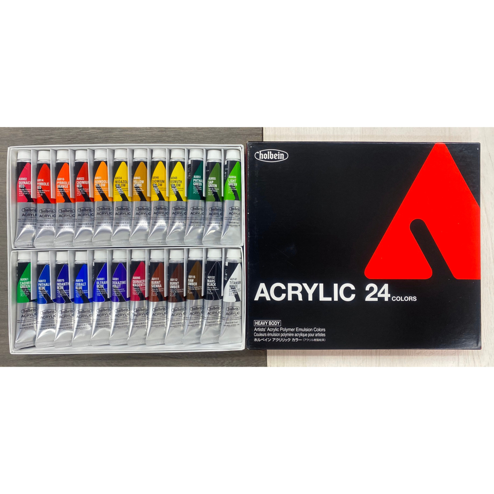 藝城美術~日本 好賓 Holbein Heavy Body 專家級重質壓克力顏料 20ml 12/18/24色-細節圖3