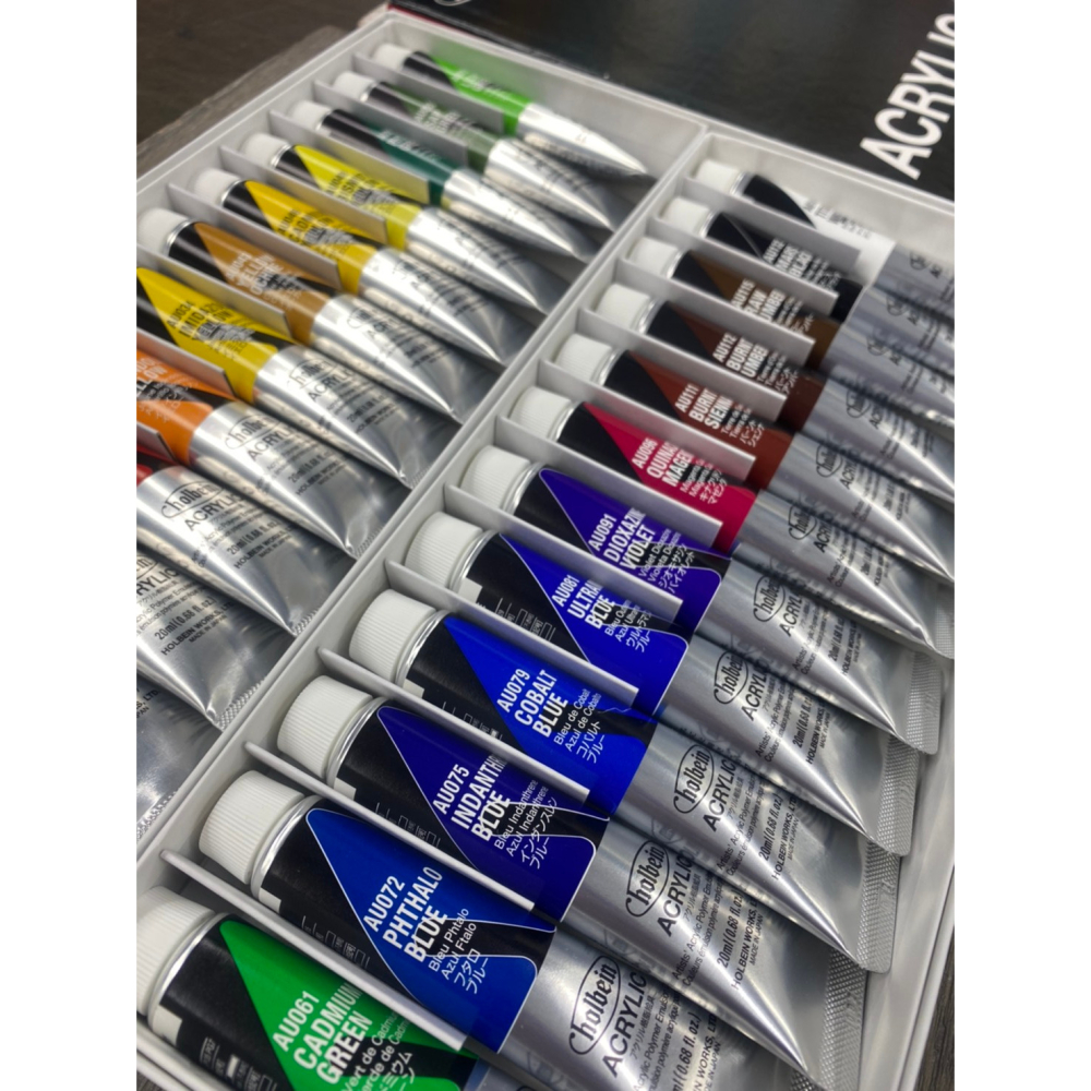 藝城美術~日本 好賓 Holbein Heavy Body 專家級重質壓克力顏料 20ml 12/18/24色-細節圖7