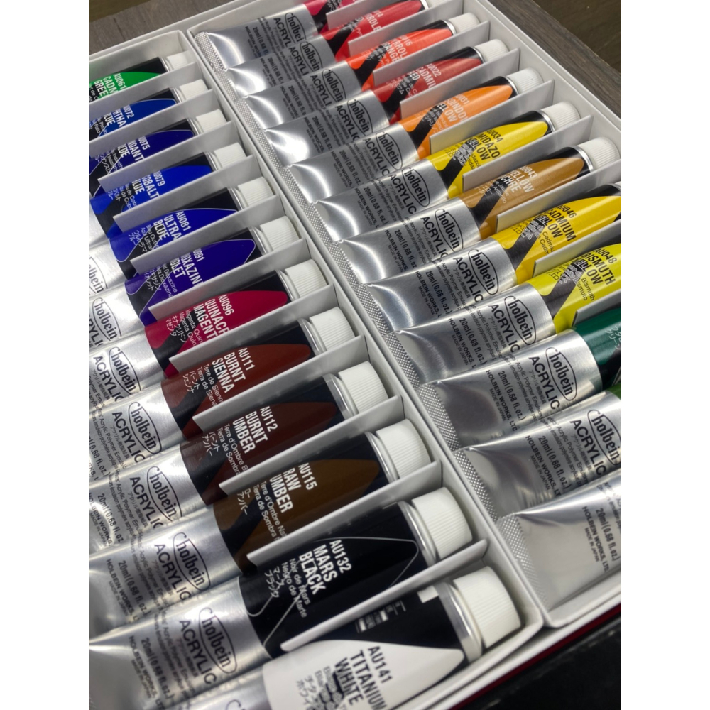 藝城美術~日本 好賓 Holbein Heavy Body 專家級重質壓克力顏料 20ml 12/18/24色-細節圖8