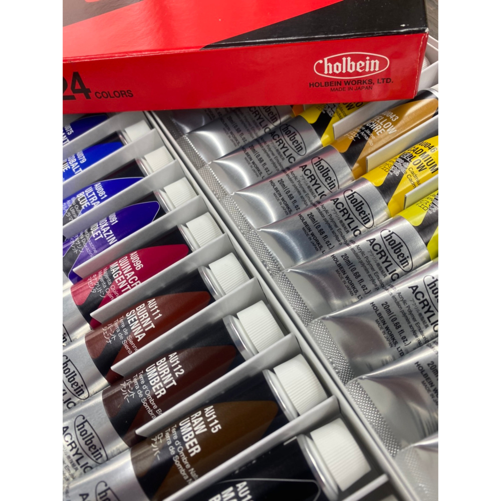 藝城美術~日本 好賓 Holbein Heavy Body 專家級重質壓克力顏料 20ml 12/18/24色-細節圖9