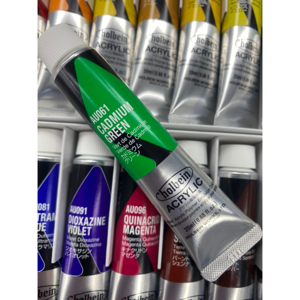 藝城美術~日本 好賓 Holbein Heavy Body 專家級重質壓克力顏料 20ml 12/18/24色-細節圖10
