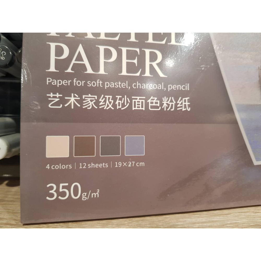 藝城美術~ 秀普 富萊卡勒 專業 粉彩畫紙  300g  粉彩紙  砂卡紙 粉彩鉛筆 炭筆 16k 每本有4種顏色-細節圖3