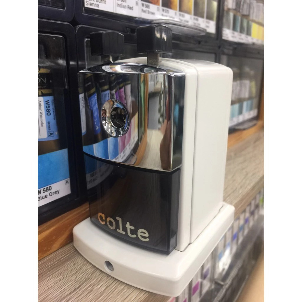 藝城美術~colte 香檳金/白色 鐵製 耐用型 削鉛筆機 削筆器 直徑 8mm 2色-細節圖5