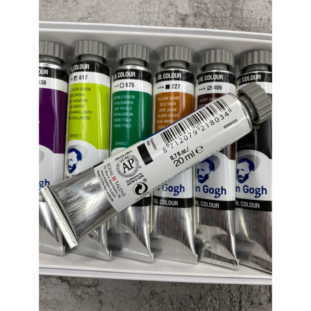 藝城美術~荷蘭 Van Gogh 梵谷 油畫顏料 20ml (12色) 專家級高品質油彩，色彩活潑鮮豔 耐光度好-細節圖4