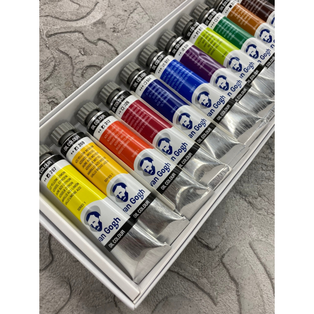 藝城美術~荷蘭 Van Gogh 梵谷 油畫顏料 20ml (12色) 專家級高品質油彩，色彩活潑鮮豔 耐光度好-細節圖6