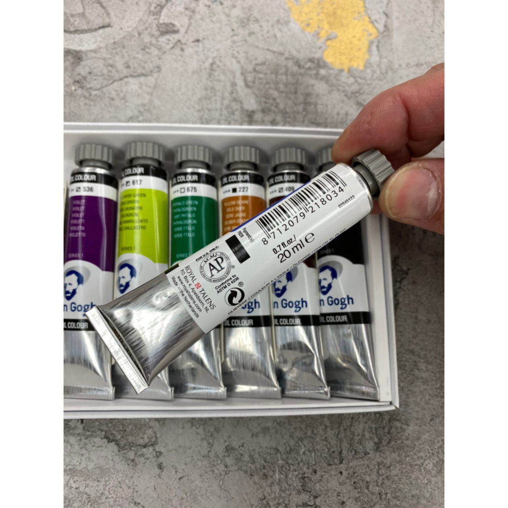 藝城美術~荷蘭 Van Gogh 梵谷 油畫顏料 20ml (12色) 專家級高品質油彩，色彩活潑鮮豔 耐光度好-細節圖8