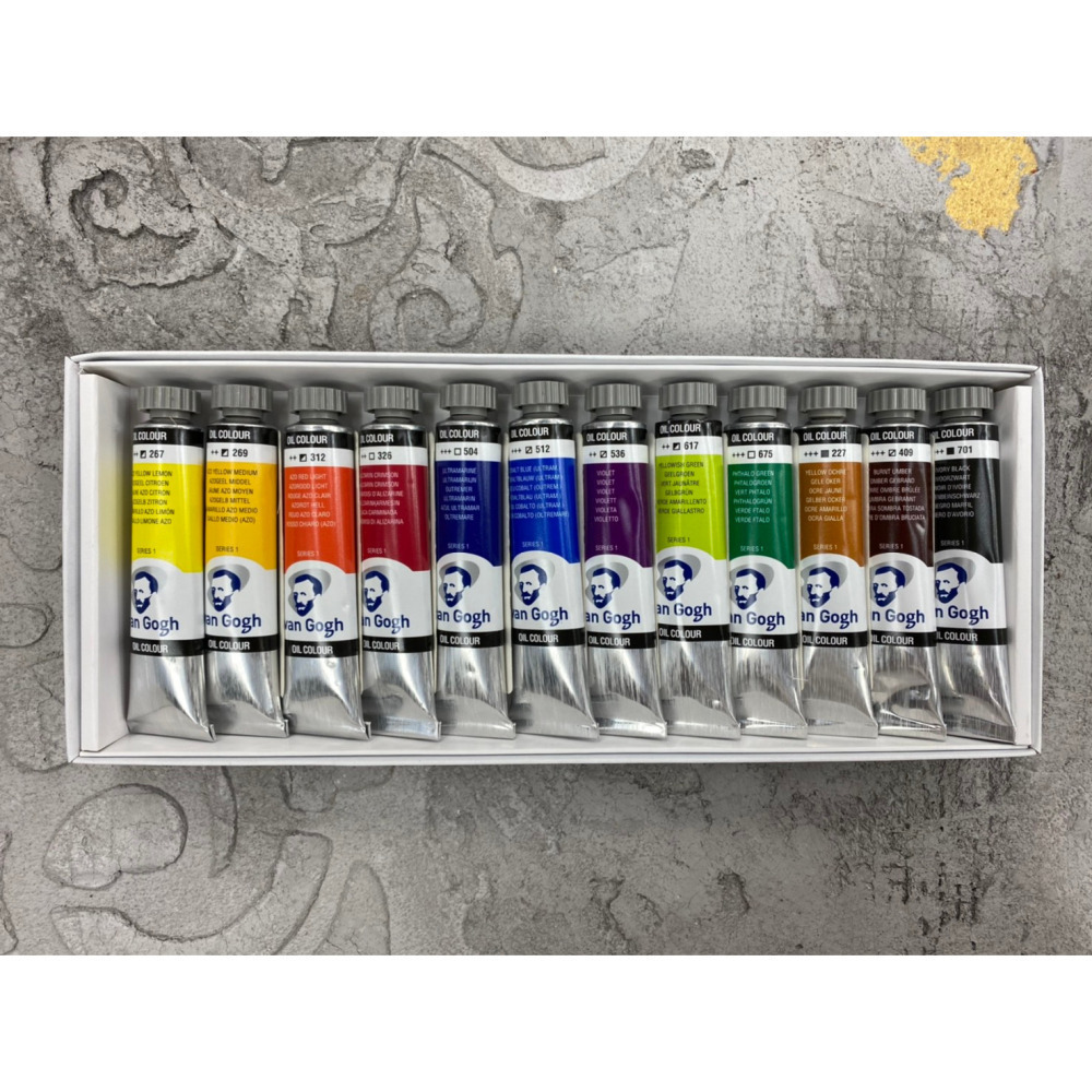 藝城美術~荷蘭 Van Gogh 梵谷 油畫顏料 20ml (12色) 專家級高品質油彩，色彩活潑鮮豔 耐光度好-細節圖9