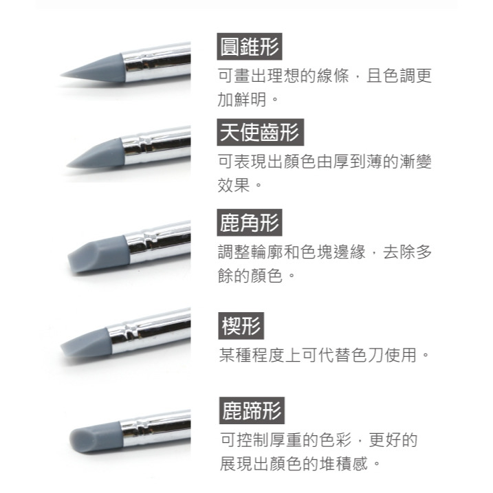 藝城美術~ F&G DIY 工藝筆 雙頭 矽膠筆 約5mm 刮膠筆橡膠筆+圓珠頭 5支入 立體水玉曼陀羅-細節圖4