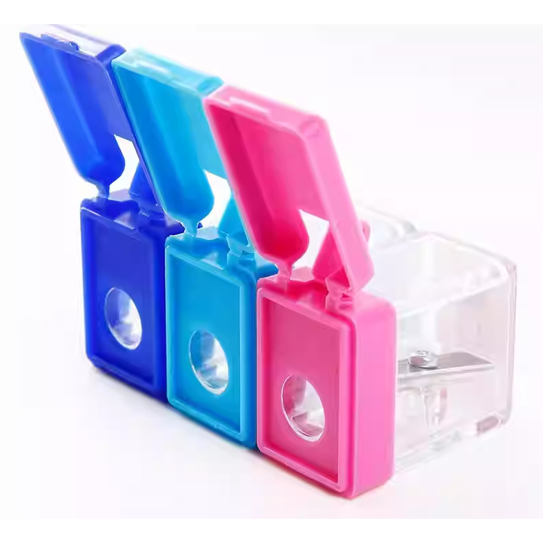 藝城美術~日本 三菱 Palette系列  可攜式 迷你型 學生削鉛筆器 削筆器 三色 隨機出貨-細節圖6