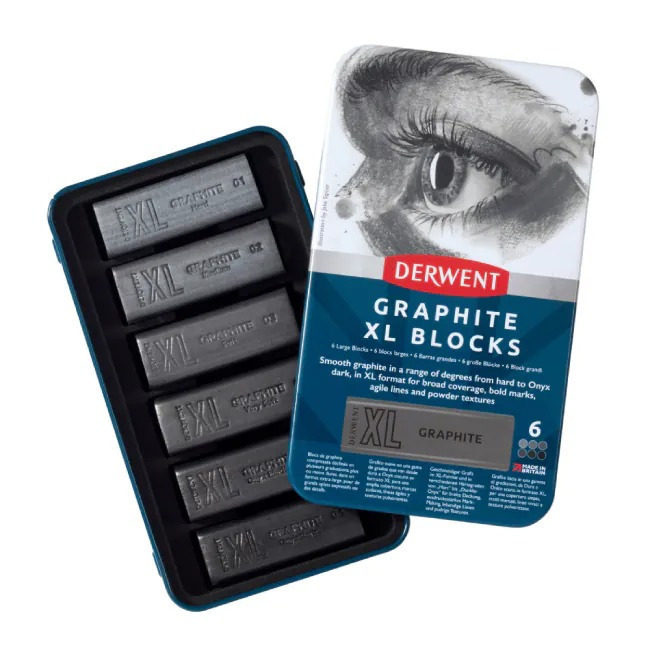 藝城美術~ DERWENT 德爾文 水性木炭塊 /石墨塊/ 灰階 XL 6色 共四款 新上市-細節圖4