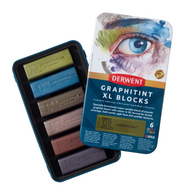 藝城美術~ DERWENT 德爾文 水性木炭塊 /石墨塊/ 灰階 XL 6色 共四款 新上市-細節圖6