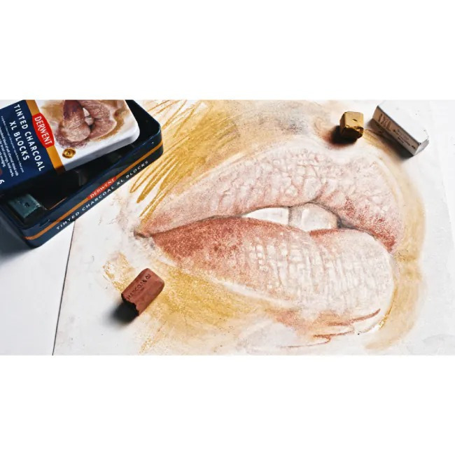 藝城美術~ DERWENT 德爾文 水性木炭塊 /石墨塊/ 灰階 XL 6色 共四款 新上市-細節圖7