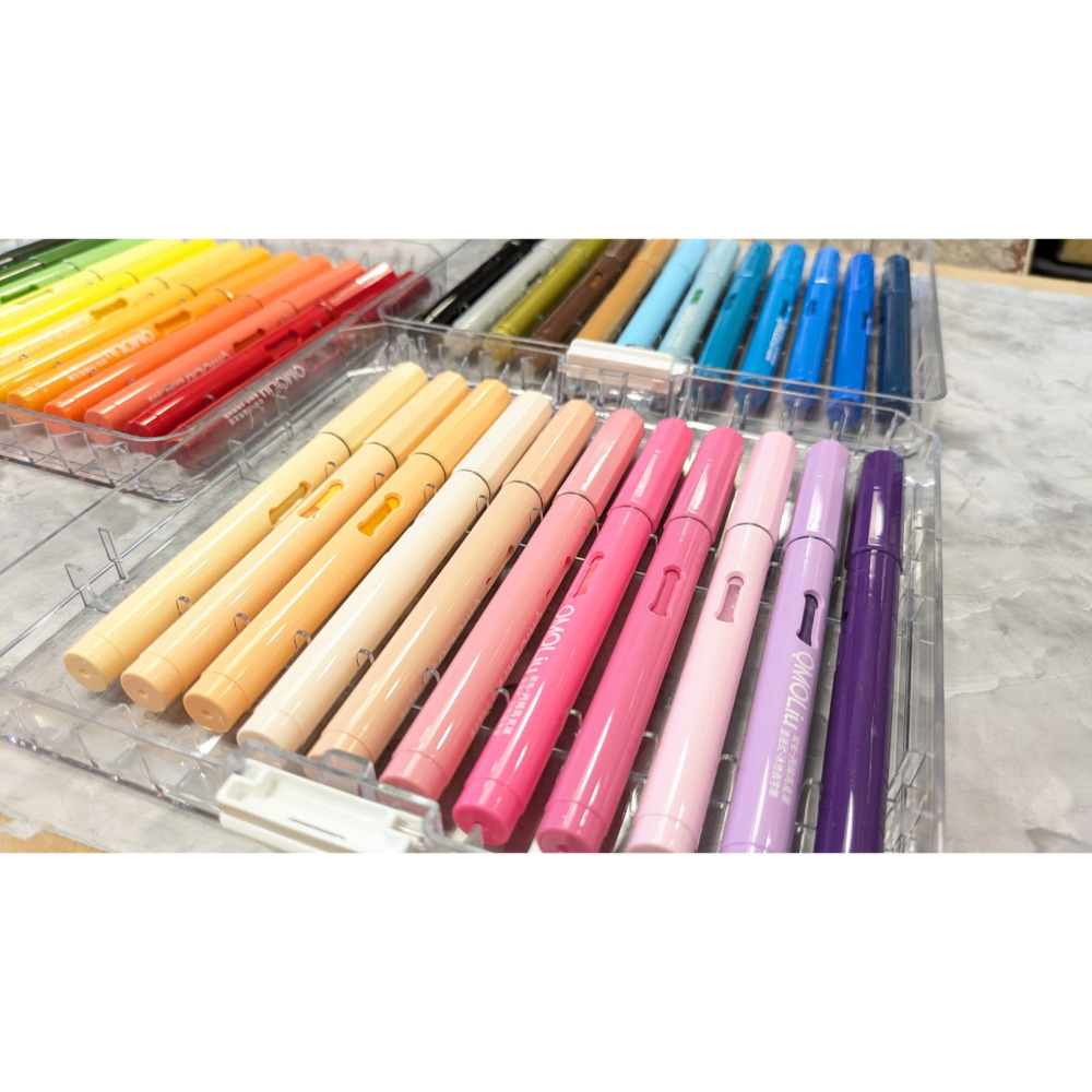 藝城美術~QMOLiU 直液式丙烯馬克筆 水性壓克力筆 軟毛 丙烯麥克筆 單色/12/36色組-細節圖3