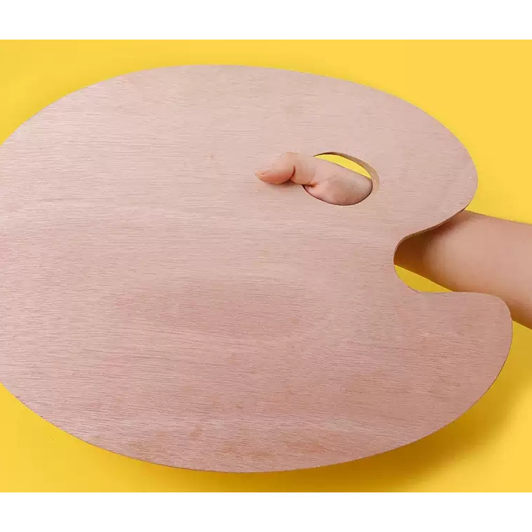 藝城美術~ 澳洲 Mont Marte 蒙瑪特  油畫專用 木質調色盤 橢圓木質 壓克力調色板 調色盤 30*40CM-細節圖4