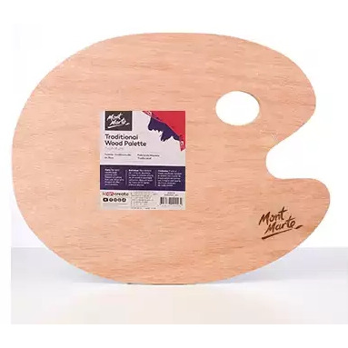 藝城美術~ 澳洲 Mont Marte 蒙瑪特  油畫專用 木質調色盤 橢圓木質 壓克力調色板 調色盤 30*40CM-細節圖10