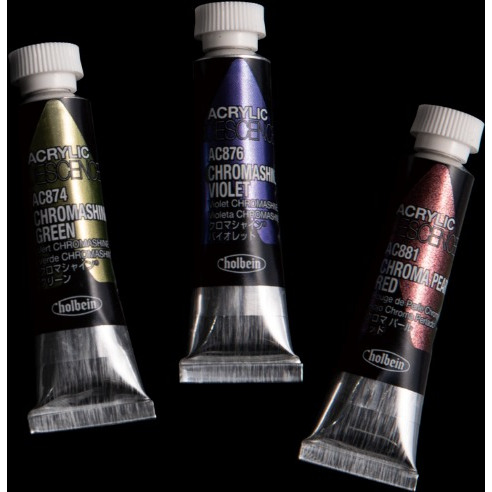 藝城美術~ 日本 好賓 金珠壓克力 顏料 不透明偏光 金屬8色組 5ml AC893 💎-細節圖8