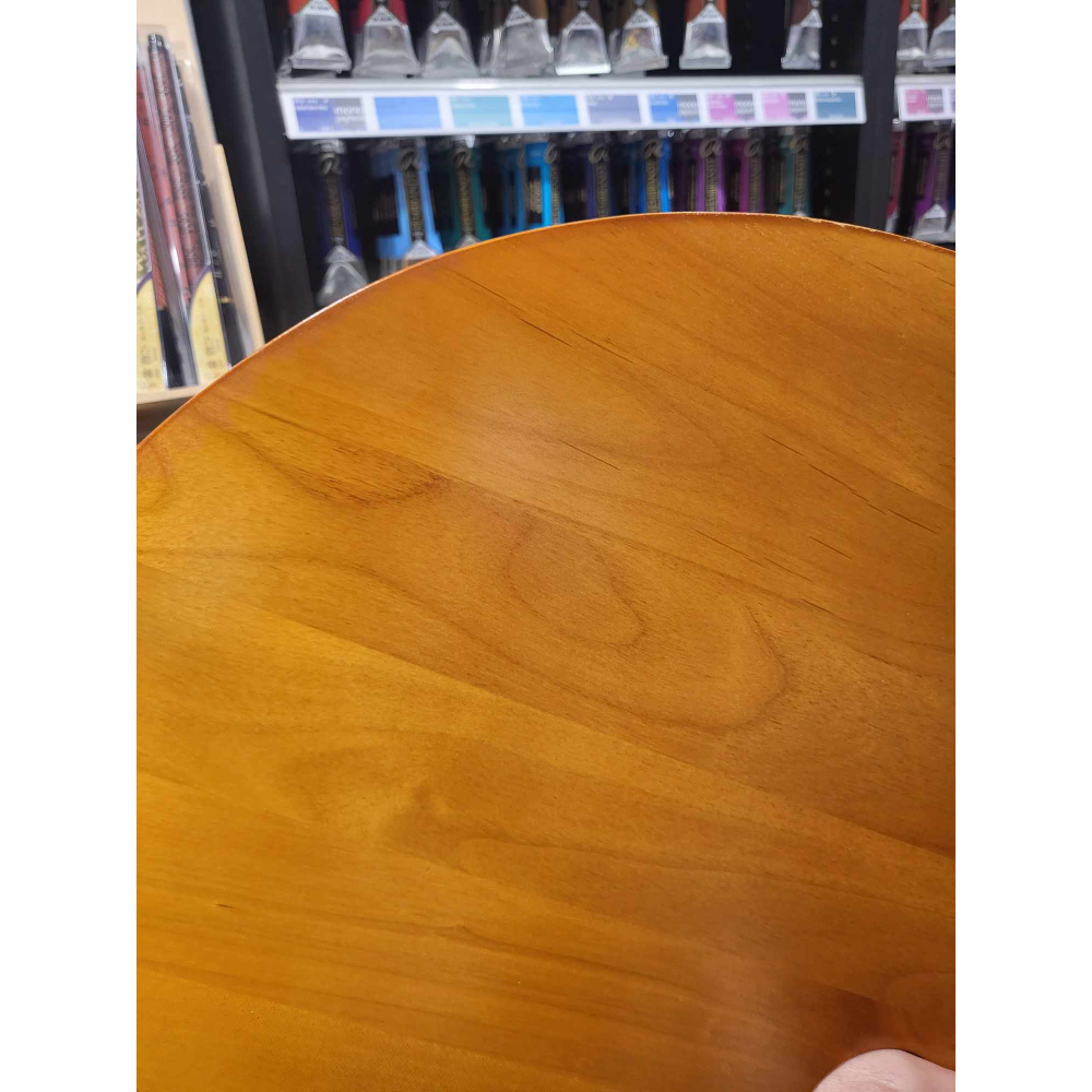 藝城美術~ 🎨 實木 圓 調色盤  油畫專用 木質調色盤 橢圓木質 顏料調色板 調色盤 4款-細節圖3