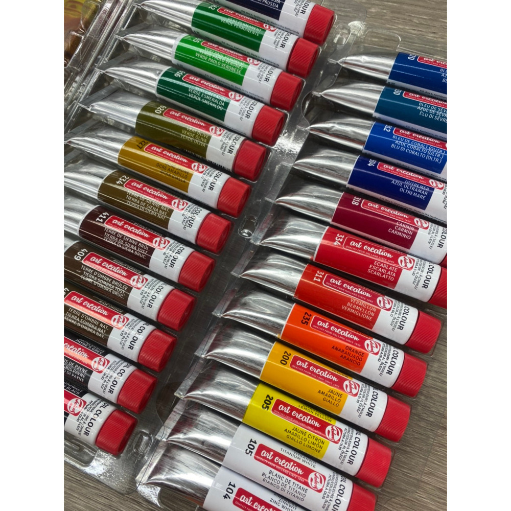 藝城美術~荷蘭Royal Talens皇家泰倫斯 Art Creation系列 12ml 油畫顏料 盒裝24色-細節圖5
