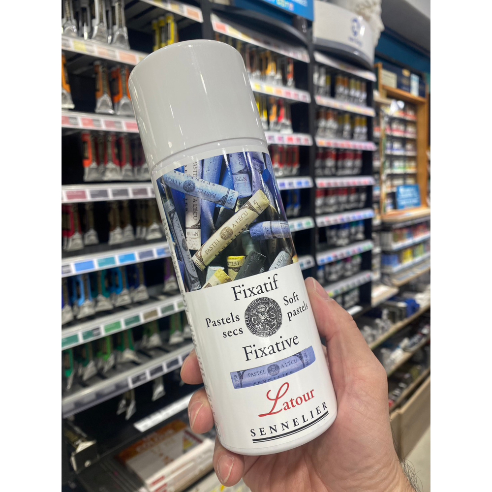 藝城美術~法國 申內利爾 SENNELIER 軟性粉彩 保護劑 噴罐 粉彩 素描 色鉛 全方位 噴膠  400ml-細節圖6