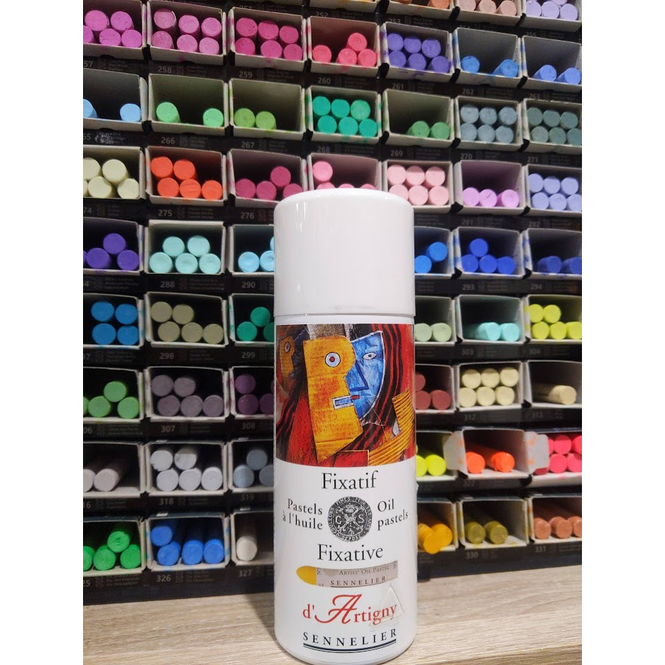 藝城美術~法國 申內利爾 SENNELIER 油性粉彩保護劑 噴罐  噴膠 保護噴膠 400ml-細節圖4