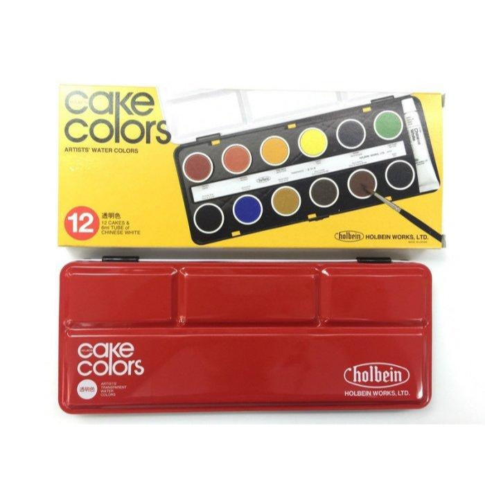 藝城美術~日本 好賓 HOLBEIN 塊狀水彩 透明水彩 固型水彩 純度高 濃度高 耐光性佳 不易褪色 12/24色-細節圖2