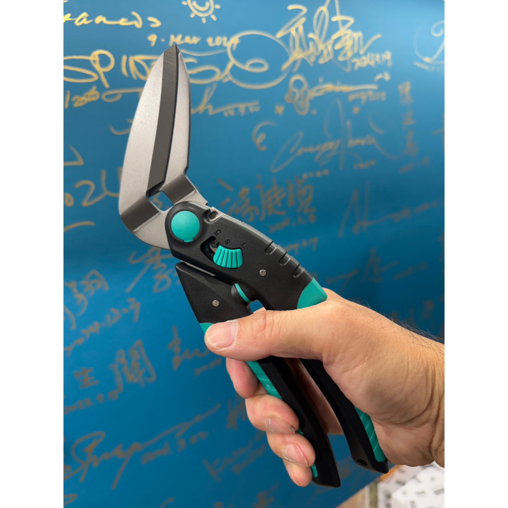 藝城美術~ 強力 多功能 萬用 彎頭剪刀 不卡手 剪軟硬材料皆可 可切換開口 SC-21001-細節圖3