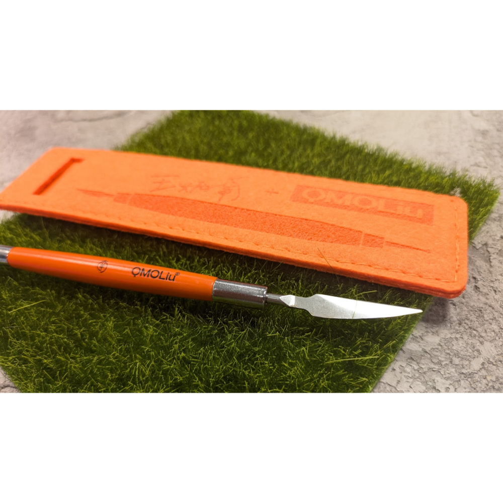 藝城美術~QMOLiU 壓線筆 精工壓線1號筆刀 王炳南老師設計+精美收納袋 包裝設計 卡片 折紙 手工藝-細節圖2