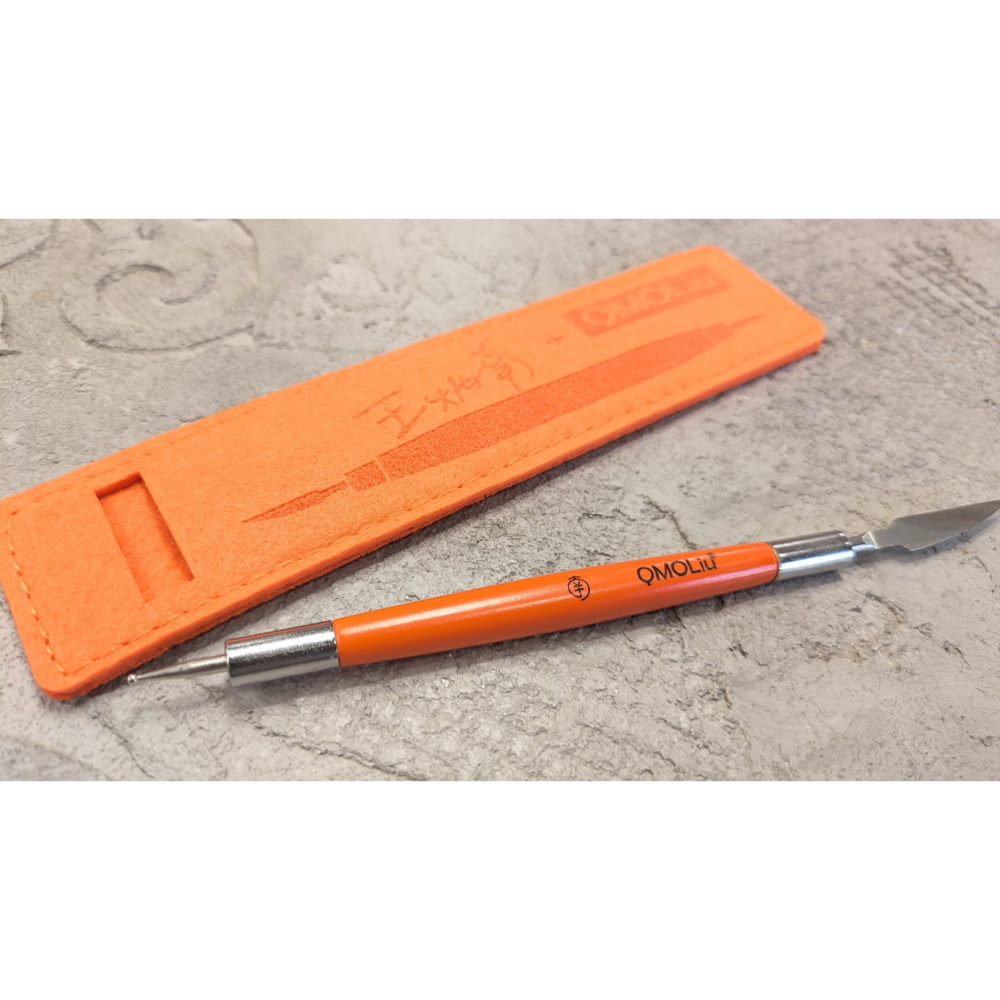 藝城美術~QMOLiU 壓線筆 精工壓線1號筆刀 王炳南老師設計+精美收納袋 包裝設計 卡片 折紙 手工藝-細節圖5