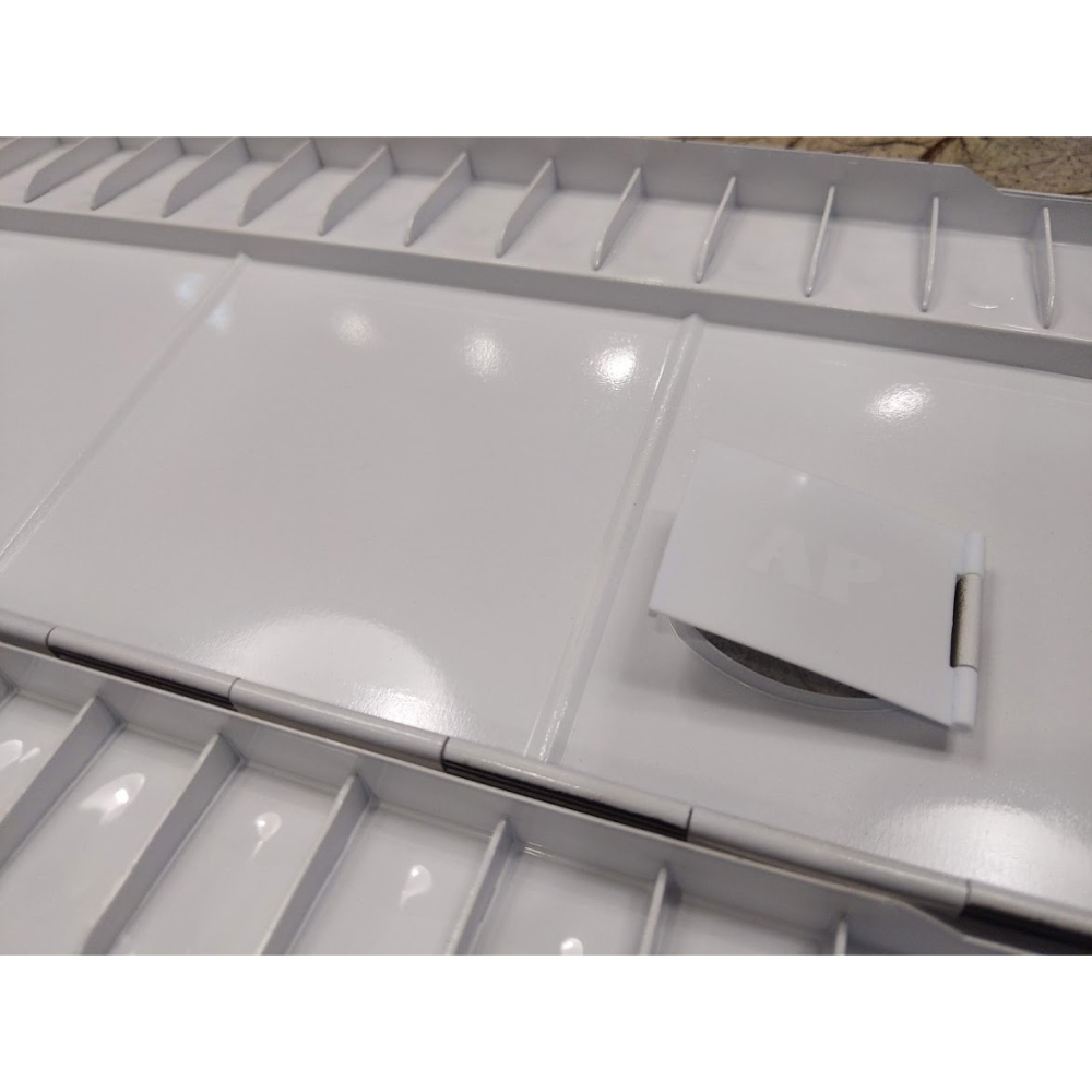 藝城美術~ 新包裝  AP高級 鋁 折合水彩 調色盤 30格 適用國畫、水彩顏料 高級鋁製調色盤-細節圖3