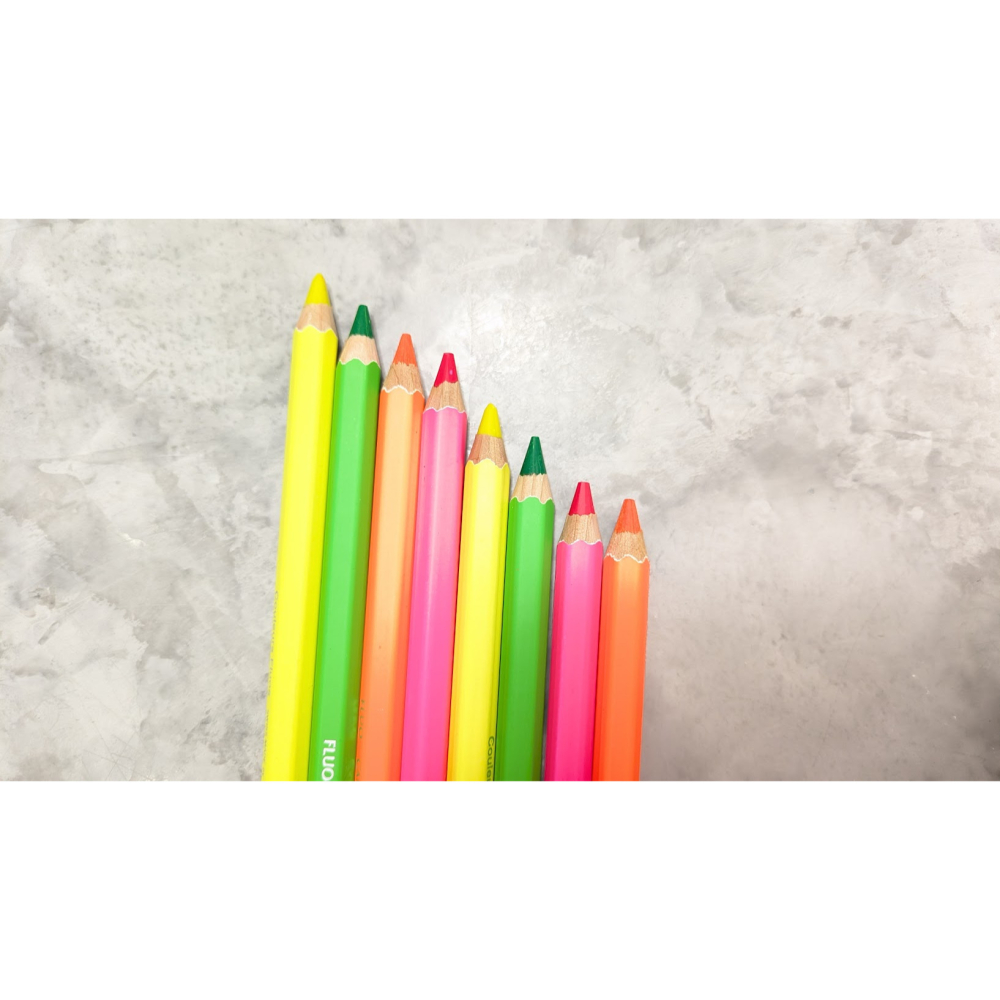 藝城美術~卡達 Maxi Fluo 螢光色鉛筆共4支  單支賣場 💜💚💛🧡-細節圖3