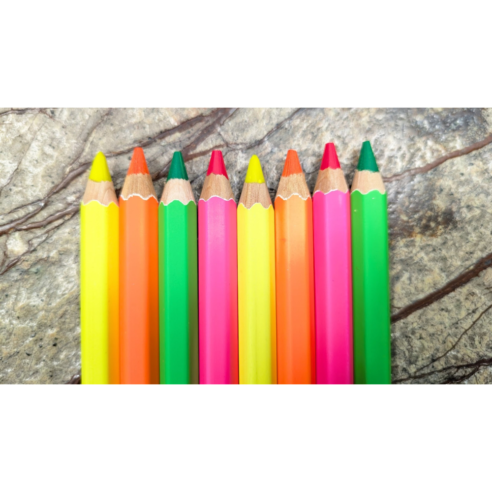 藝城美術~卡達 Maxi Fluo 螢光色鉛筆共4支  單支賣場 💜💚💛🧡-細節圖4