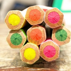 藝城美術~卡達 Maxi Fluo 螢光色鉛筆共4支  單支賣場 💜💚💛🧡-細節圖5