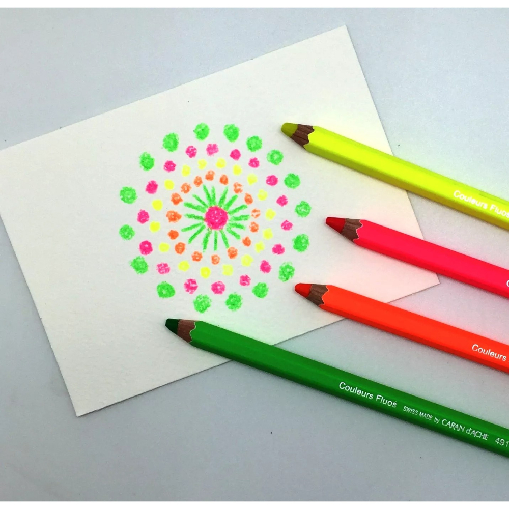 藝城美術~卡達 Maxi Fluo 螢光色鉛筆共4支  單支賣場 💜💚💛🧡-細節圖6