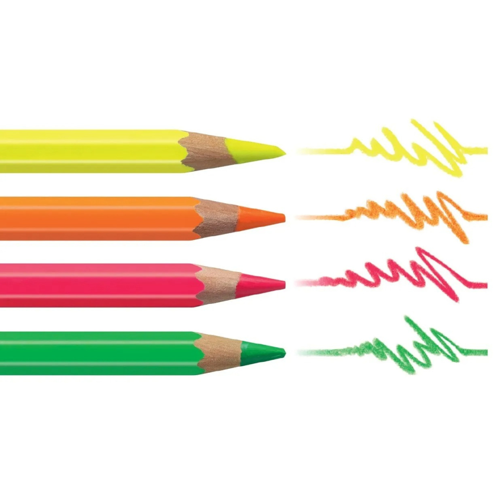 藝城美術~卡達 Maxi Fluo 螢光色鉛筆共4支  單支賣場 💜💚💛🧡-細節圖10