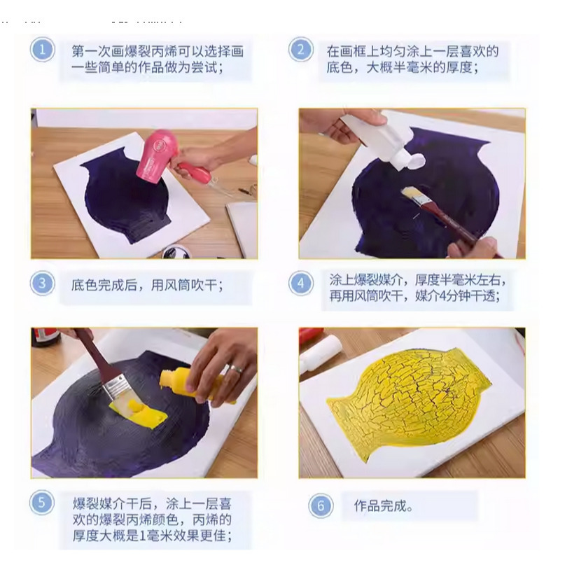 藝城美術~美邦祈富 MBGI-WAP 壓克力顏料 爆裂媒介 爆裂丙烯  爆裂顏料 100ML (爆裂丙烯需搭配爆裂媒介)-細節圖4